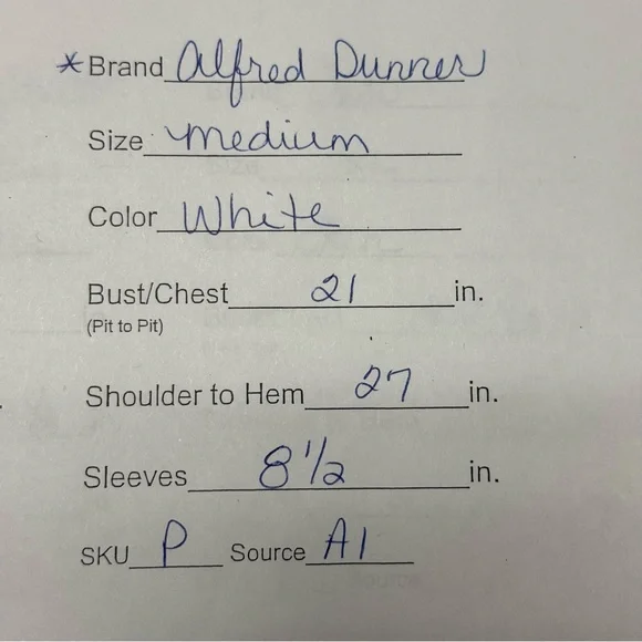 Alfred Dunner White Eyelet Embroidered Knit Top Short Sleeve M - Picture 7 of 7